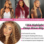 Colored Deep Wave Lace Front Wig